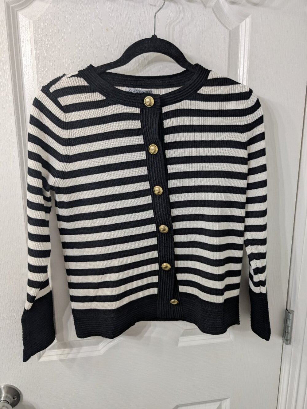 Lovetrend New York petite medium women's striped cardigan